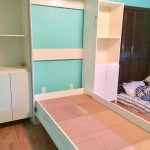 Opened Murphy Bed and Table or Desk